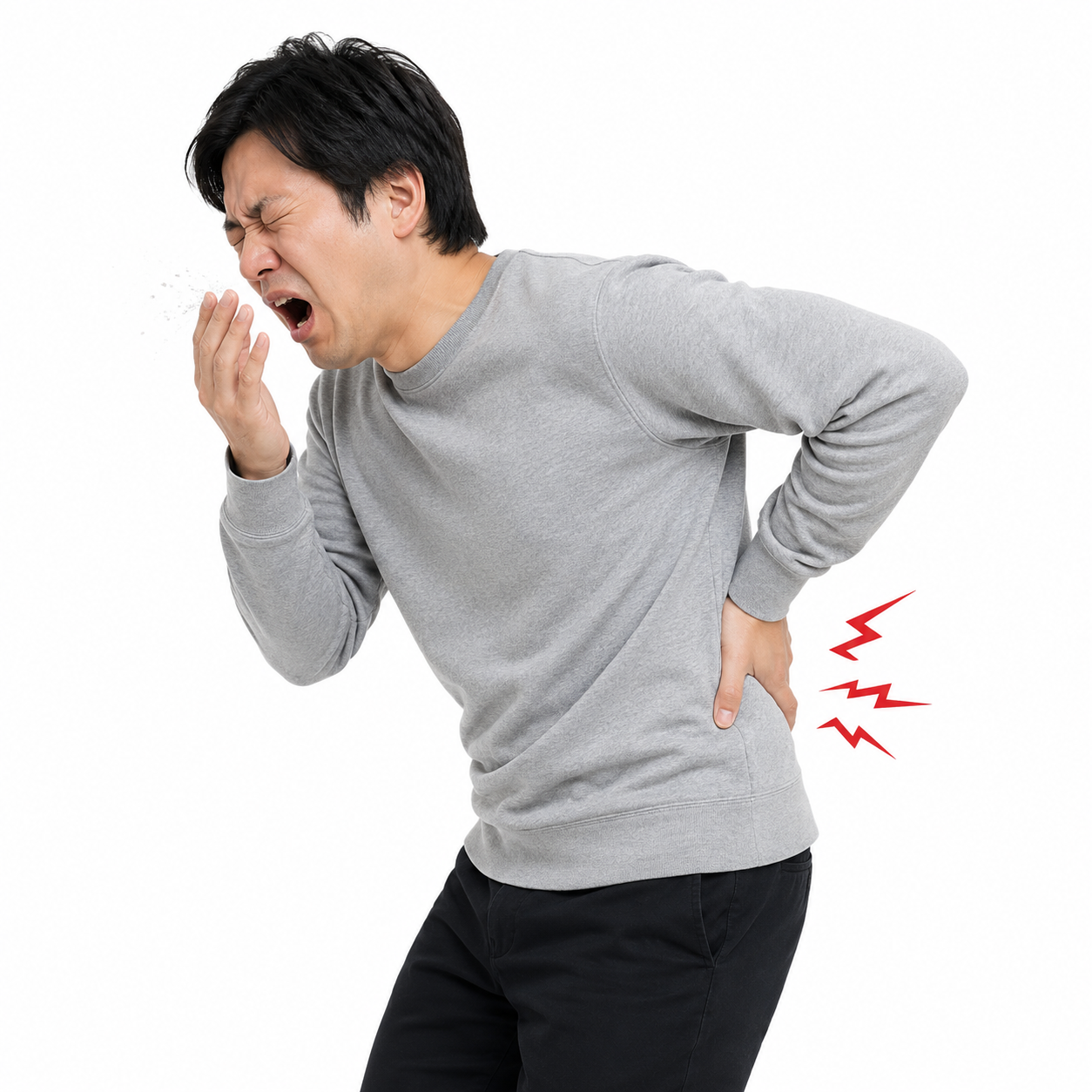 くしゃみで腰に激痛が走る